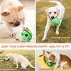 Benepaw Интерактивные игрушки для собак Раздача еды Угощение Pet Giggle Ball Безопасная собака Писклявый щенок-головоломка Игрушка для маленьких, средних и больших собак 240125