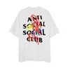 Heren T-shirts ontwerper Trendy AS sc anti-sociale graffiti letters gedrukt heren paar losse T-shirt met korte mouwen van hoge kwaliteit