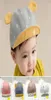 かわいいクラウンベビーハットコットンベビー春夏野球帽子幼児幼児少年少女太陽の帽子と耳のスナップバック調整可能273N3652686