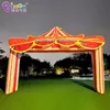 Atacado gratuito expresso 4.8x3.8mh arcos de circo infláveis decorativos cabine de evento de inflação para evento festa entrada decoração brinquedos esporte