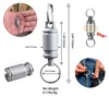 Keychains Mini Universal Swivel Ring med Titanium Carabiner and Keyrings - Advanced Clip 360 -graders rotation