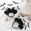 Acessórios para o cabelo halloween bat bandana crianças vestir-se headwear hairband bruxa traje suprimentos adereços feliz dia das bruxas festa