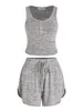 Women's Sleepwear Women S 2 Piece Lounge Set Pajama Button Tank Tops Casual Drawstring Shorts Sets