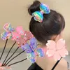 ヘアアクセサリーノットデフバンバンドフレキシブルスパンコールボウクリップドレスキッドアクセサリーツールカルラー