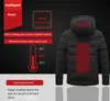 Verwarmde Jas Mode Mannen Jas Intelligente USB Elektrische Verwarming Thermische Warme Kleding Winter Verwarmd Vest Plus S-5XL maat 240131