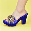 Party 112 With African Decorated Rhinestone Wedding Wedges Shoes For Women Platform Heels Nigerian Pumps 240125 439