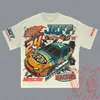 Harajuku racing skalle grafik överdimensionerade t skjortor goth t-shirt y2k toppar tröja gotiska kvinnor kläder streetwear kvinnor kläder 240126