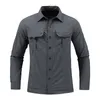 Green Black Cargo Langarm Shirts für Männer 2023 Frühling Herbst Design Marke Oversize 4xl 5xl Militärkleidung Casual Bluse 240126