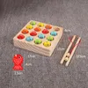 Magnetisches Angelspielzeug für Kinder, Zahlenmagnet, Fischspielzeug für Mädchen, Jungen, Baby, Montessori, pädagogisches Holzspiel 240202