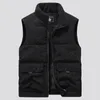 Winter Mode Wollen Vest Mannelijke Katoen Gevoerde S Jassen Mannen Mouwloze Jassen Warme Vesten Kleding Plus Size 6XL 240131