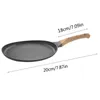 Pannor Cooking Pan Set With Griddle 20 "Maifan Stone Coated Frying Steak Hushållens äggpannkaka Banhalberd Non Stick