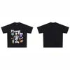 Męska koszulka Zwrotowe bawełniane czaszki Graphic Gothic Y2K Tops Tees Streetwear Koreańskie pulourki modowe Vintage Estetyczne odzież 240125