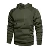 Mens Hoodie Solid Color Fleece Hip Hop Long Sleeve Pullover Spring Autumn Streetwear Outwear Male Sweatshirt 240126