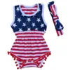 été 4 juillet fête de l'indépendance bambin filles barboteuses gland bébé quatrième juillet drapeau américain usa combinaison infantile boutique cl8498577