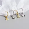 Orecchini pendenti KAMIRA Vero argento sterling 925 con ciondolo a forma di stella vintage per gioielli da donna Moda piercing geometrico estivo