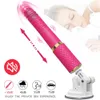 Máquina de sexo telescópica vibrador vibrador automático para baixo massageador g ponto empurrando brinquedo vaginal retrátil masturbação feminina 240129