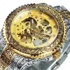 Heren Horloges Top Hand Graveren Mechanische Man Horloge Automatische Gouden Skelet 2021 Mode Relogio Watches259F