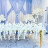 Groothandel ivoorkleuren kersenbloesem bloembal voor bruiloft wit middelpunt decor