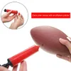 Teenagers Rugby Ball Child Toys Footballs Anti Slip Small Rugby Ball with Inflator Children Game Ball for Children Teaching 240118