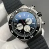 U1 Высшего класса Bretiling Bretiling 44 мм Super Chronomat с оранжевым циферблатом, кварцевые часы с хронографом и датой, мужские часы с резиновым ремешком, мужские наручные часы