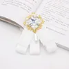 Bow slipsar spetsband Rhinestone slips brosch koreansk kvinnor kostym skjorta tröja krage blommor handgjorda smycken stift gåvor för kvinnor