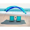 Tentes et abris World's Beach Shade L'auvent original offre 150 m².Fort.Des installations compactes et faciles à transporter en 3 minutes