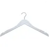 Hangers 17" Hanger Plat Woonaccessoires 20517 Houten blad Hoogglans witte afwerking (pak van 100) Vrachtvrije wasserette