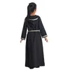 Abbigliamento etnico Turchia Bambini Abito con cappuccio Dubai Abaya Eid Ragazze musulmane Abito a maniche lunghe Bambini islamici Caftano Arabo Modesto Medio Oriente