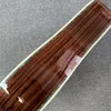 Log de guitarra acústica cor 6 cordas painel de abeto rosa painel traseiro de madeira ébano suporte para personalização frete grátis