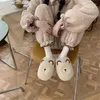 Pantofole Coppia Casa Morbido Comodo E Leggero Cotone Termico Uomo Donna Inverno Ins Cartone Animato Simpatico Orso Scarpe Di Peluche