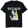 Mannen T-shirts Vintage Duivel Unholy Nun Shirt Harajuku Casual Aankomst T-shirt Zomer Mannen Gedrukt Cool T-shirt Mannelijke Tops