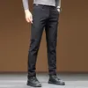 MENS Spring Autumn Fashion Business Casual Long Pants Passar Male Elastic Straight Formal Trousers Style 1063 240124
