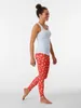 Active Pants White Christmas Snowflakes On A Festive Red Background Leggings Sports For Gym Legging Sport Womens