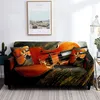 Pokrywa krzesła sofa na skrzypcach okładka muzyka klasyczna kanapa drewniana drewno tło wulgarne zmywalne meble Ochraniacz mebli do salonu