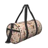 Sacs Duffel Sacs de voyage de bonbons de Noël Cadeau de grande capacité Sport Week-end Homme Femme Personnalisé Gym Formation Mignon Fitness