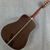 Akustisk gitarrlogg färg 6strings Spruce Panel Rose Wood Backside Panel Ebony Fingerboard Support Anpassning Freeshipping