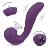 Verkoop zuigende vibrator met vier functies Ultra lange batterijduur Levens Sekspeelgoed G-Spot Stick Instant trendy gereedschap Tong likken Masturbator voor vrouwen 231129