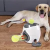 Hund Haustier Spielzeug 2 In 1 Tennis er Automatische Wurfmaschine Pet Ball Wurf Gerät Interaktive Pet Feeder Spielzeug Für alle Größe Hund 240125