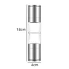 2-en-1 en acier inoxydable moulin à poivre manuel sel épices double tête moulin à poivre assaisonnement moulin outils meulage pour la cuisson 240129