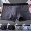 Cuecas masculinas de algodão roupa interior respirável cor sólida boxer briefs cintura elástica calcinha macia confortável pele-amigável yq240214