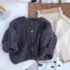 Jungen Und Mädchen Frühling Und Herbst Pullover Baby Kinder Strickjacke Pullover Kleidung Koreanische StyleTwist Form Mädchen Kleidung 240202