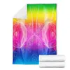 Blankets Circular Daze Tie Dye Fleece Blanket 3D Full Printed Wearable Adults/kids HOME ACCESSORIES