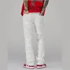 Punk apilado blanco recto Y2K Grunge Jeans pantalones hombres moda Hip Hop Kpop mujeres algodón viejo pantalones largos Ropa Hombre 240130