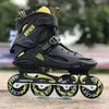 Patins à roulettes professionnels en ligne pour femmes, hommes et enfants, chaussures de patinage de vitesse pour adultes, patins d'extérieur, 4 rodas, taille 34-46, 240127