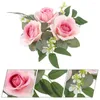 Dekorative Blumen, 2 Stück, Ringkranz, künstliche Blumen, Säulenringe, Hochzeit, Tischdekoration
