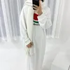 Ethnic Clothing Bawełniana abaya z kapturem Dubai luźna swobodna bluza muzułmańska sukienka z kapturem skromne islamskie ubrania afrykańskie sukienki dla kobiet