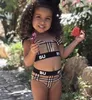 Meisjes kinderbadpak 2024 zomer kinderbikinis Set kinderen babybadmode tweedelige badmode tiener strandkleding