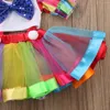 Ensembles de vêtements bébé fille été ensemble enfant en bas âge enfants robe de fête de cirque hauts courts tenues de bretelles vêtements d'Halloween