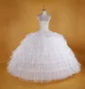 White Petticoats Super Puffy Big White Ball Gown Slip Underskirt For Adult Wedding Formal Dress 6 Hoops Long Crinoline8946484