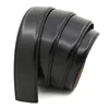 Belts Large Size Belt No Buckle For Automatic Genuine Leather Accessories Without Men Women 3.5cm Wide